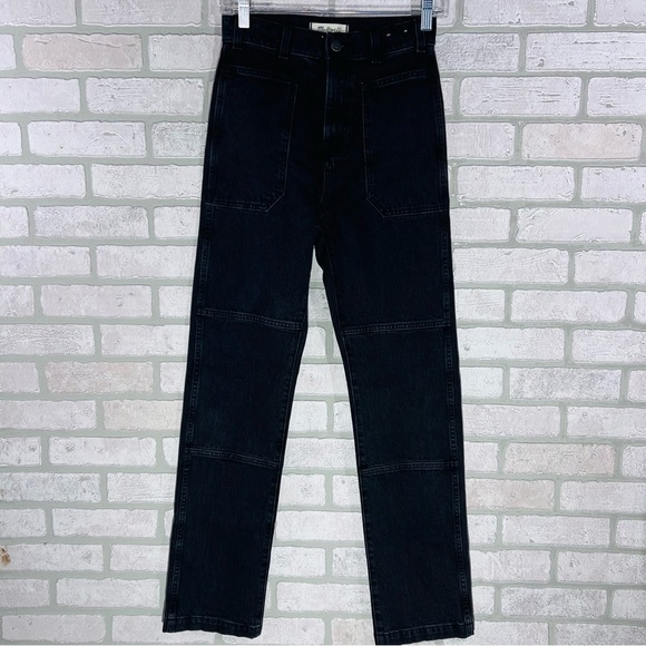 Madewell 90’s Straight Utility High Rise Jeans in Camplin Wash Size 24 - Picture 5 of 11